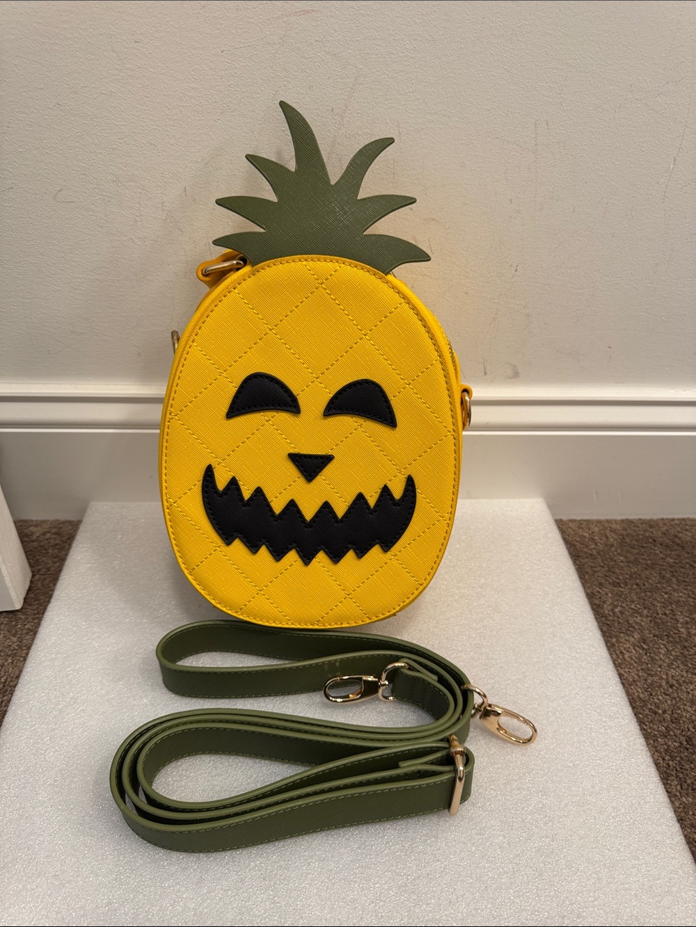 Backstitch Bruja pineapple crossbody bag purse